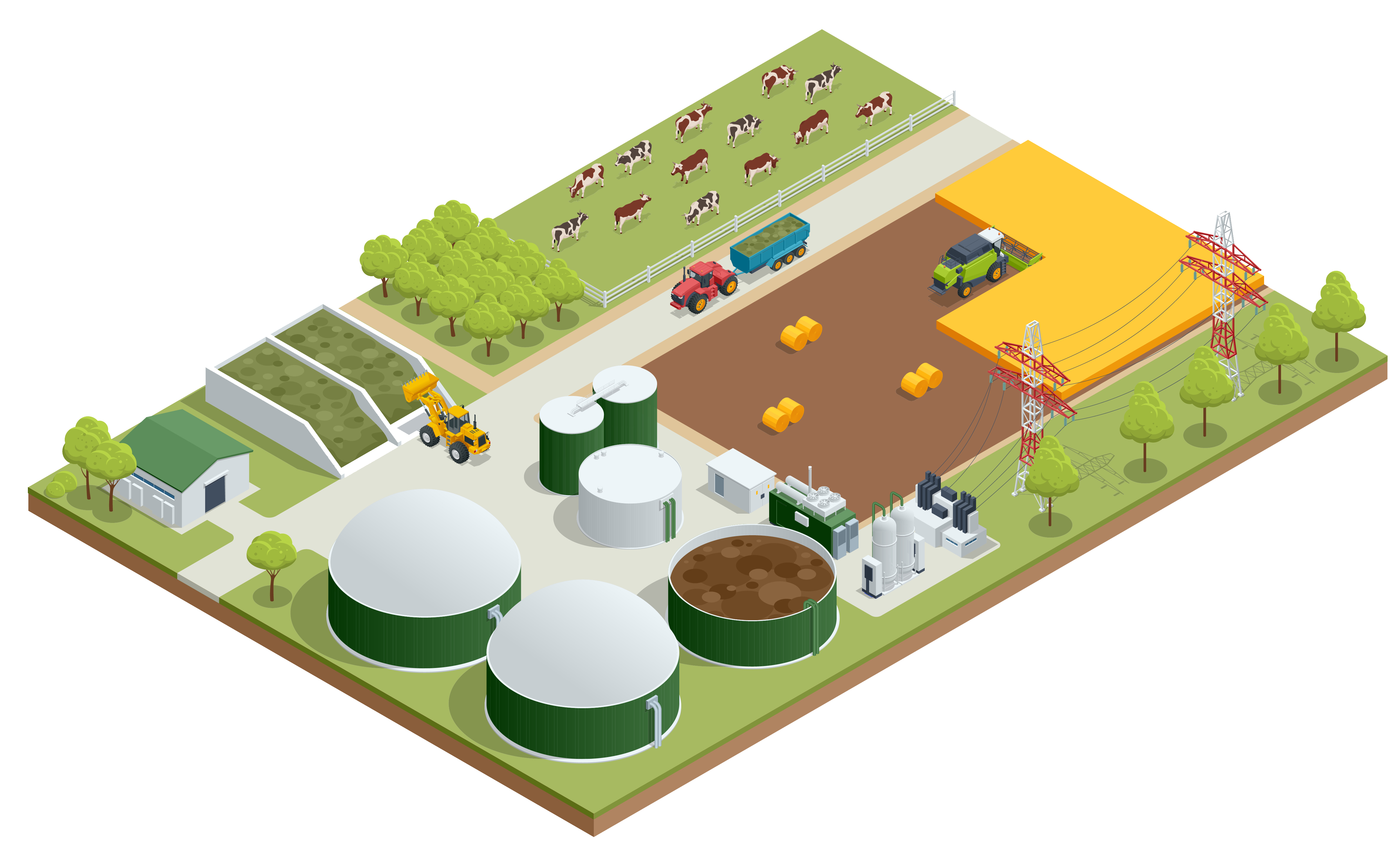 Waste to energy illustration